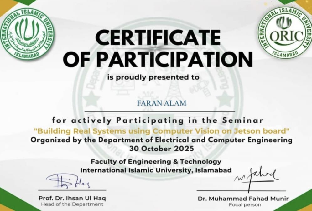 Building Real System Using Computer Vision Certificate